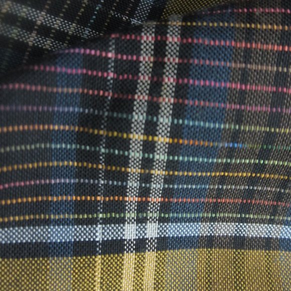 Vtg Ziegfield Le Follie Di Womens M Gold Plaid LS Blazer Jacket Oversized Italy - Picture 10 of 12